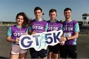 27 June 2019; Aine Sheehy, David Kelly, Denis Cronin and Padraic Sheehan of Grant Thornton prior to the Grant Thornton Corporate 5K Team Challenge Galway at Ballybrit Racecourse in Galway. Photo by Diarmuid Greene/Sportsfile