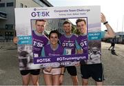 27 June 2019; Padraic Sheehan, Aine Sheehy, Denis Cronin and David Kelly of Grant Thornton prior to the Grant Thornton Corporate 5K Team Challenge Galway at Ballybrit Racecourse in Galway. Photo by Diarmuid Greene/Sportsfile
