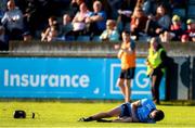 26 June 2019; Tommy Kinanne of Dublin after sustaining an injury during the Bord Gais Energy Leinster GAA Hurling U20 Championship quarter-final match between Dublin and Offaly at Parnell Park in Dublin. Photo by Eóin Noonan/Sportsfile