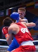 28 June 2019; Kurt Walker of Ireland, right, in action against Peter McGrail of Great Britain during their Men's Bantamweight semi-final bout at Minsk Arena Velodrome on Day 8 of the Minsk 2019 2nd European Games in Minsk, Belarus. Photo by Seb Daly/Sportsfile