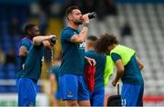 28 June 2019; Damien Delaney of Waterford takes a drink of water prior to the SSE Airtricity League Premier Division match between Waterford and Bohemians at the RSC in Waterford. Photo by Diarmuid Greene/Sportsfile
