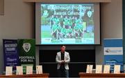 28 June 2019; Mark Connors, Development Officer, FAI, during the Breakthrough Performance Awards 2019 at the South Dublin County Council Chambers in Tallaght, Dublin. Photo by Ramsey Cardy/Sportsfile