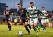 28 June 2019; Trevor Clarke of Shamrock Rovers in action against Robbie Benson of Dundalk during the SSE Airtricity League Premier Division match between Shamrock Rovers and Dundalk at Tallaght Stadium in Dublin. Photo by Ben McShane/Sportsfile