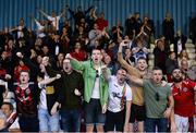 28 June 2019; Bohemians supporters celebrate after the SSE Airtricity League Premier Division match between Waterford and Bohemians at the RSC in Waterford. Photo by Diarmuid Greene/Sportsfile