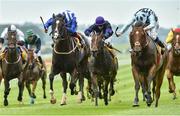 29 June 2019; Buffer Zone, left, with Colin Keane up, on their way to winning The Dubai Duty Free Millennium Millionaire Handicap from second place Twenty Minutes with Chris Hayes during day three of the Irish Derby Festival at The Curragh Racecourse in Kildare. Photo by Matt Browne/Sportsfile