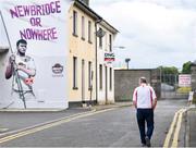 29 June 2019; A Tyrone supporter makes his way to the grounds ahead of the GAA Football All-Ireland Senior Championship Round 3 match between Kildare and Tyrone at St Conleth's Park in Newbridge, Co. Kildare. Photo by Ramsey Cardy/Sportsfile