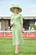 29 June 2019; Winner of the best dressed lady Moira O'Toole from Kilkenny City during day three of the Irish Derby Festival at The Curragh Racecourse in Kildare. Photo by Matt Browne/Sportsfile