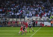29 June 2019; Kevin Feely of Kildare in action against Colm Cavanagh of Tyrone during the GAA Football All-Ireland Senior Championship Round 3 match between Kildare and Tyrone at St Conleth's Park in Newbridge, Co. Kildare. Photo by Ramsey Cardy/Sportsfile