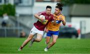 29 June 2019; Ronan O'Toole of Westmeath in action against Cian O'Dea of Clare during the GAA Football All-Ireland Senior Championship Round 3 match between Westmeath and Clare at TEG Cusack Park in Mullingar, Westmeath. Photo by Sam Barnes/Sportsfile