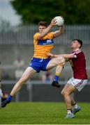 29 June 2019; Sean O'Donoghue of Clare in action against Jack Smith of Westmeath during the GAA Football All-Ireland Senior Championship Round 3 match between Westmeath and Clare at TEG Cusack Park in Mullingar, Westmeath. Photo by Sam Barnes/Sportsfile