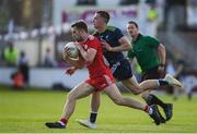 29 June 2019; Niall Sludden of Tyrone in action against Cian O'Donoghue of Kildare during the GAA Football All-Ireland Senior Championship Round 3 match between Kildare and Tyrone at St Conleth's Park in Newbridge, Co. Kildare. Photo by Ramsey Cardy/Sportsfile
