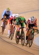 29 June 2019; Shannon McCurley of Ireland, centre, competes in the Women’s Track Cycling Omnium Scratch race at Minsk Arena Velodrome on Day 9 of the Minsk 2019 2nd European Games in Minsk, Belarus. Photo by Seb Daly/Sportsfile