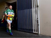 29 June 2019; Niall Darby of Offaly leads his side out to the pitch ahead of the GAA Football All-Ireland Senior Championship Round 3 match between Laois and Offaly at O'Moore Park in Portlaoise, Laois. Photo by Eóin Noonan/Sportsfile