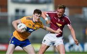 29 June 2019; Sean O'Donoghue of Clare in action against Killian Daly of Westmeath during the GAA Football All-Ireland Senior Championship Round 3 match between Westmeath and Clare at TEG Cusack Park in Mullingar, Westmeath. Photo by Sam Barnes/Sportsfile