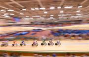 29 June 2019; Fintan Ryan of Ireland, third right, competes in the Men’s Track Cycling Madison race at Minsk Arena Velodrome on Day 9 of the Minsk 2019 2nd European Games in Minsk, Belarus. Photo by Seb Daly/Sportsfile