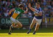 29 June 2019; Donal Kingston of Laois in action against Johnny Moloney of Offaly during the GAA Football All-Ireland Senior Championship Round 3 match between Laois and Offaly at O'Moore Park in Portlaoise, Laois. Photo by Eóin Noonan/Sportsfile