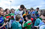 29 June 2019; David Clarke of Mayo signs autographs for fans after the GAA Football All-Ireland Senior Championship Round 3 match between Mayo and Armagh at Elverys MacHale Park in Castlebar, Mayo. Photo by Brendan Moran/Sportsfile