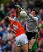 29 June 2019; David Clarke of Mayo in action against Rian O'Neill of Armagh during the GAA Football All-Ireland Senior Championship Round 3 match between Mayo and Armagh at Elverys MacHale Park in Castlebar, Mayo. Photo by Brendan Moran/Sportsfile