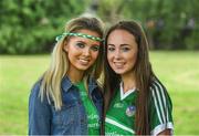 30 June 2019; Limerick supporters Tara Clawson, left, and Zoe O'Shea, from Newcastle West, at the Munster GAA Hurling Senior Championship Final match between Limerick and Tipperary at LIT Gaelic Grounds in Limerick. Photo by Piaras Ó Mídheach/Sportsfile