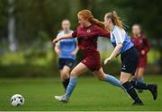30 June 2019; Anna Costello of Galway in action against Shannon McNeill of MGL North during the Fota Island FAI Gaynor Tournament U15 Finals at UL Sports in the University of Limerick. Photo by Eóin Noonan/Sportsfile