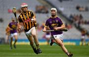 30 June 2019; Liam Moore of Kilkenny in action against David Codd of Wexford  during the Leinster GAA Hurling Minor Championship Final match between Kilkenny and Wexford at Croke Park in Dublin. Photo by Ray McManus/Sportsfile