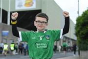 30 June 2019; Limerick supporter Shane O'Grady, age 8, from Mungret at the Munster GAA Hurling Senior Championship Final match between Limerick and Tipperary at LIT Gaelic Grounds in Limerick. Photo by Piaras Ó Mídheach/Sportsfile