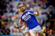 30 June 2019; Aaron Dunphy of Laois celebrates scoring the second goal, in the 18th minute, of the Joe McDonagh Cup Final match between Laois and Westmeath at Croke Park in Dublin. Photo by Ray McManus/Sportsfile