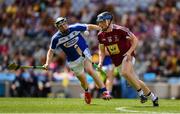 30 June 2019; Eoin Price of Westmeath in action against John Lennon of Laois during the Joe McDonagh Cup Final match between Laois and Westmeath at Croke Park in Dublin. Photo by Ray McManus/Sportsfile