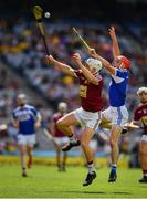 30 June 2019; Joey Boyle of Westmeath in action against Jack Kelly of Laois during the Joe McDonagh Cup Final match between Laois and Westmeath at Croke Park in Dublin. Photo by Ray McManus/Sportsfile