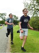 30 June 2019; parkrun Ireland in partnership with Vhi, expanded their range of junior events to 21 with the introduction of the Malahide Castle junior parkrun on Sunday morning. Junior parkruns are 2km long and cater for 4 to 14-year olds, free of charge providing a fun and safe environment for children to enjoy exercise. To register for a parkrun near you visit www.parkrun.ie. Pictured are runners during the Malahide Castle Junior parkrun at Malahide Castle in Malahide, Dublin. Photo by Sam Barnes/Sportsfile