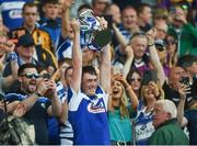 30 June 2019; Paddy Purcell of Laois lifts the Joe McDonagh cup after the Joe McDonagh Cup Final match between Laois and Westmeath at Croke Park in Dublin. Photo by Daire Brennan/Sportsfile