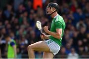 30 June 2019; Kyle Hayes of Limerick celebrates after scoring his side's second goal during the Munster GAA Hurling Senior Championship Final match between Limerick and Tipperary at LIT Gaelic Grounds in Limerick. Photo by Brendan Moran/Sportsfile