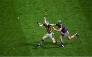 30 June 2019; TJ Reid of Kilkenny in action against Matthew O'Hanlon of Wexford during the Leinster GAA Hurling Senior Championship Final match between Kilkenny and Wexford at Croke Park in Dublin. Photo by Daire Brennan/Sportsfile