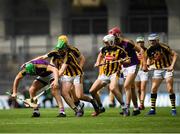 30 June 2019; Matthew O'Hanlon of Wexford in action against Joey Holden of Kilkenny during the Leinster GAA Hurling Senior Championship Final match between Kilkenny and Wexford at Croke Park in Dublin. Photo by Ramsey Cardy/Sportsfile
