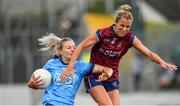 30 June 2019; Nicole Owens of Dublin in action against Jo-Hanna Maher of Westmeath during the Ladies Football Leinster Senior Championship Final match between Dublin and Westmeath at Netwatch Cullen Park in Carlow. Photo by Sam Barnes/Sportsfile