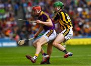 30 June 2019; Diarmuid O'Keeffe of Wexford  in action against Joey Holden of Kilkenny  during the Leinster GAA Hurling Senior Championship Final match between Kilkenny and Wexford at Croke Park in Dublin. Photo by Ray McManus/Sportsfile