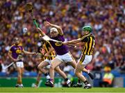 30 June 2019; Paul Murphy of Kilkenny clears under pressure from Rory O'Connor of Wexford during the Leinster GAA Hurling Senior Championship Final match between Kilkenny and Wexford at Croke Park in Dublin. Photo by Ray McManus/Sportsfile