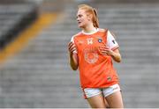 30 June 2019; Blaithin Mackin of Armagh reacts after a missed goal opportunity during the Ladies Football Ulster Senior Championship Final match between Armagh and Donegal at St Tiernach's Park in Clones, Monaghan. Photo by Ben McShane/Sportsfile