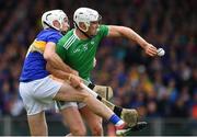 30 June 2019; Aaron Gillane of Limerick tussles for possession with Brendan Maher of Tipperary during the Munster GAA Hurling Senior Championship Final match between Limerick and Tipperary at LIT Gaelic Grounds in Limerick. Photo by Brendan Moran/Sportsfile