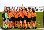 30 June 2019; Kilkenny celebrate after winning the plate final at the Fota Island FAI Gaynor Tournament U15 Finals at UL Sports in the University of Limerick. Photo by Eóin Noonan/Sportsfile