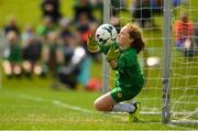 30 June 2019; Caoilin Casey of South Tipperary during a penalty shootout during the Gaynor cup final at the Fota Island FAI Gaynor Tournament U15 Finals at UL Sports in the University of Limerick. Photo by Eóin Noonan/Sportsfile