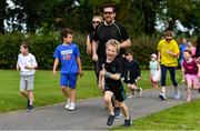 30 June 2019; parkrun Ireland in partnership with Vhi, expanded their range of junior events to 21 with the introduction of the Malahide Castle junior parkrun on Sunday morning. Junior parkruns are 2km long and cater for 4 to 14-year olds, free of charge providing a fun and safe environment for children to enjoy exercise. To register for a parkrun near you visit www.parkrun.ie. Pictured are runners during the Malahide Castle Junior parkrun at Malahide Castle in Malahide, Dublin. Photo by Sam Barnes/Sportsfile