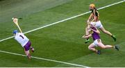 30 June 2019; Mark Fanning of Wexford saves a shot from Colin Fennelly of Kilkenny during the Leinster GAA Hurling Senior Championship Final match between Kilkenny and Wexford at Croke Park in Dublin. Photo by Daire Brennan/Sportsfile
