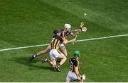 30 June 2019; Rory O'Connor of Wexford is fouled by Enda Morrissey of Kilkenny, which resulted in a Wexford penalty, during the Leinster GAA Hurling Senior Championship Final match between Kilkenny and Wexford at Croke Park in Dublin. Photo by Daire Brennan/Sportsfile