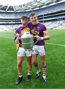30 June 2019; Conor McDonald, left, and Jack O'Connor of Wexford following the Leinster GAA Hurling Senior Championship Final match between Kilkenny and Wexford at Croke Park in Dublin. Photo by Ramsey Cardy/Sportsfile