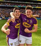 30 June 2019; Wexford's Shaun Murphy and Shane Reck, right, celebrate after the Leinster GAA Hurling Senior Championship Final match between Kilkenny and Wexford at Croke Park in Dublin. Photo by Ray McManus/Sportsfile