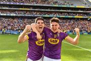30 June 2019; Wexford's Shaun Murphy and Shane Reck, right, celebrate after the Leinster GAA Hurling Senior Championship Final match between Kilkenny and Wexford at Croke Park in Dublin. Photo by Ray McManus/Sportsfile