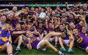 30 June 2019; The Wexford team celebrate following the Leinster GAA Hurling Senior Championship Final match between Kilkenny and Wexford at Croke Park in Dublin. Photo by Ramsey Cardy/Sportsfile