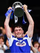 30 June 2019; Paddy Purcell of Laois lifts the Joe McDonagh Cup after the Joe McDonagh Cup Final match between Laois and Westmeath at Croke Park in Dublin. Photo by Ray McManus/Sportsfile