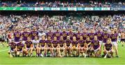 30 June 2019; The Wexford squad before the Leinster GAA Hurling Senior Championship Final match between Kilkenny and Wexford at Croke Park in Dublin. Photo by Ray McManus/Sportsfile
